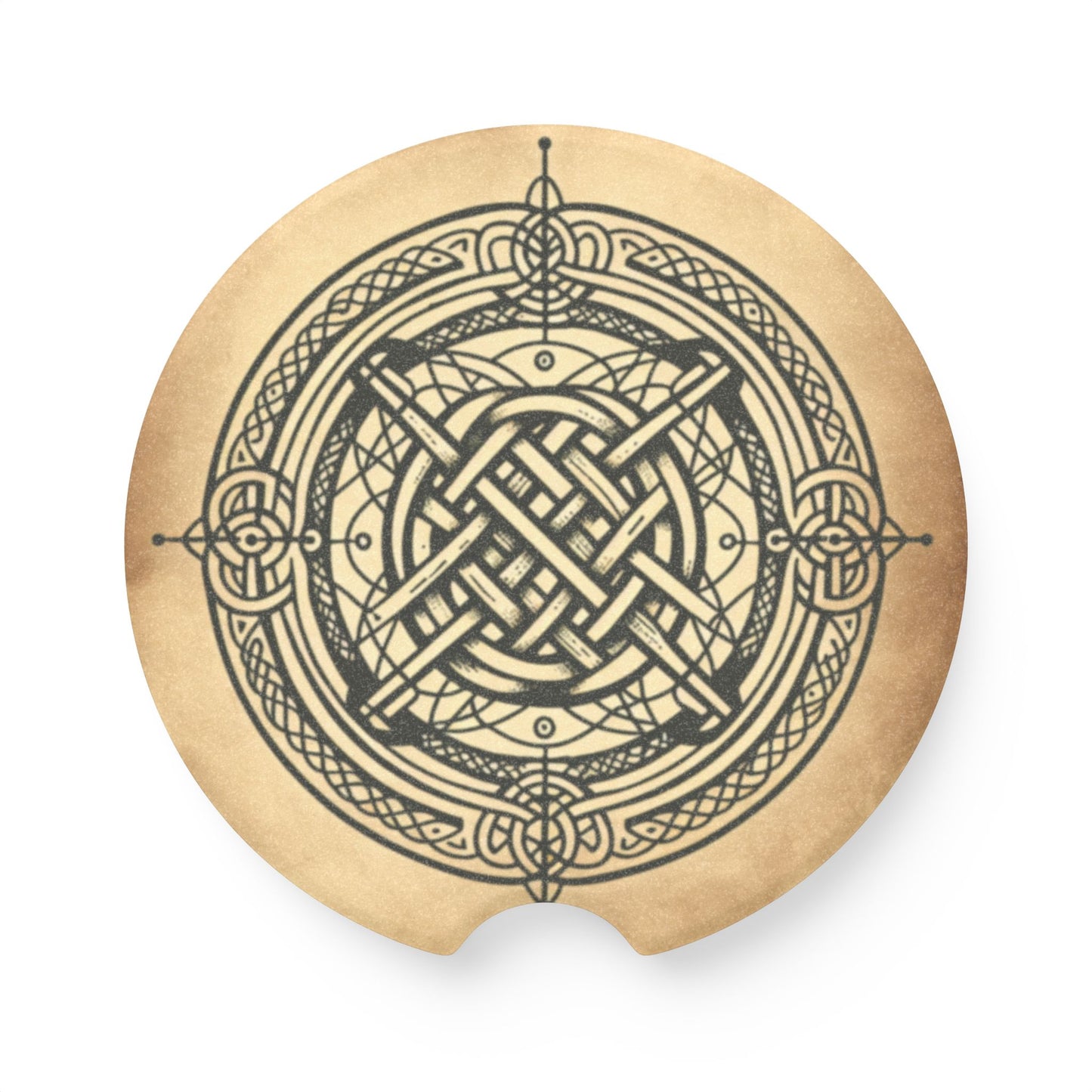 Car Coasters - Celtic Soapstone Design