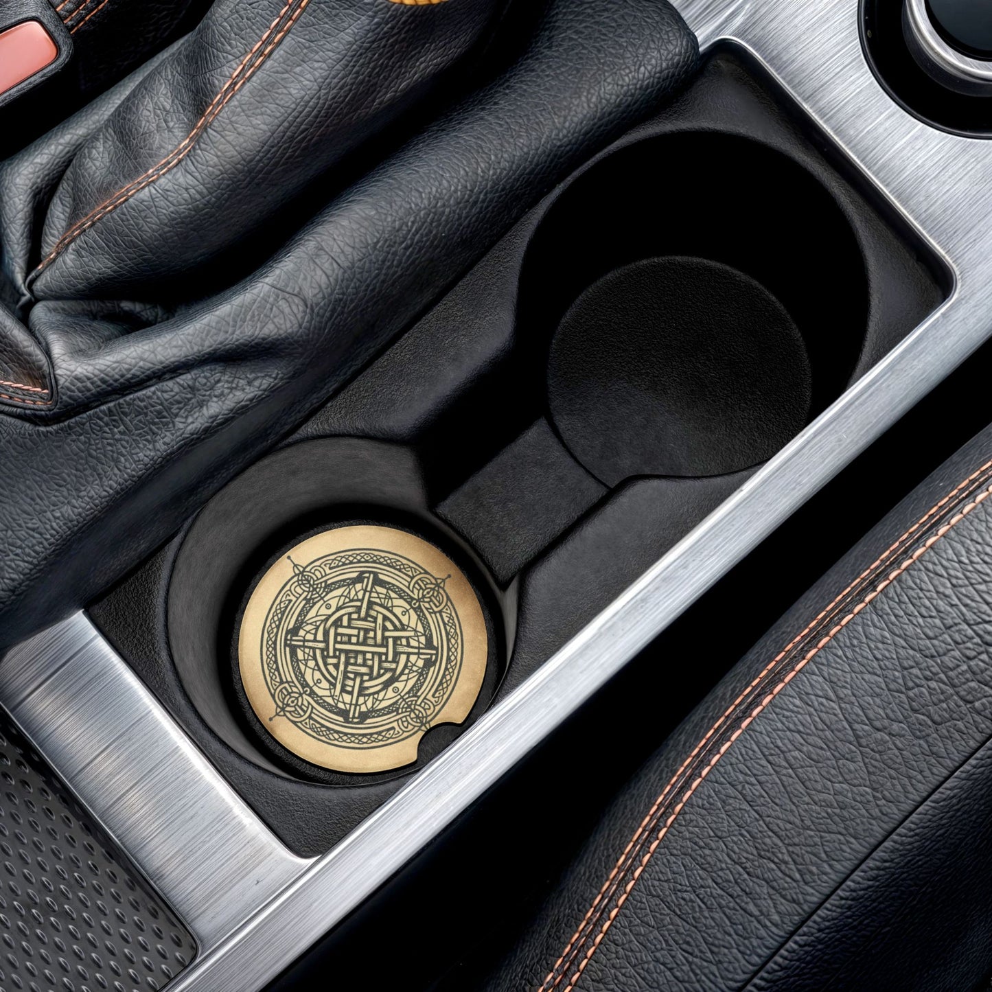 Car Coasters - Celtic Soapstone Design